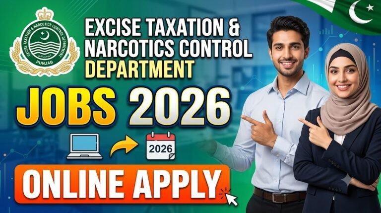 Excise Taxation & Narcotics Control Department Jobs 2026 Online Apply