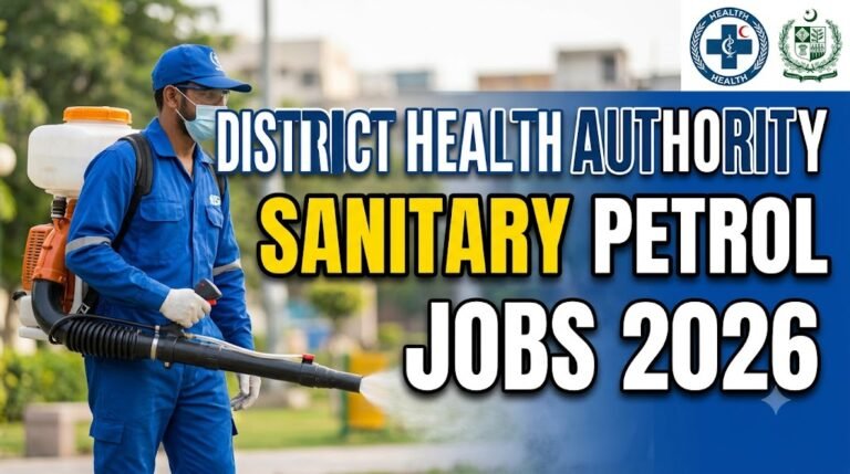 District Health Authority Sanitary Petrol Jobs 2026 150+ Posts
