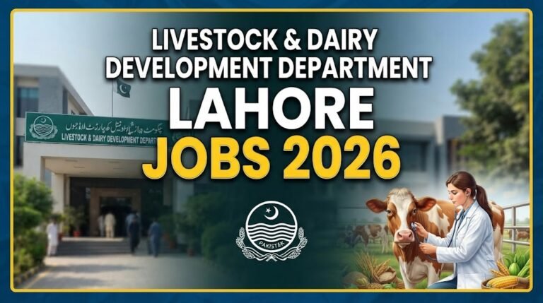 Livestock & Dairy Development Department Lahore Jobs 2026 Advertisement