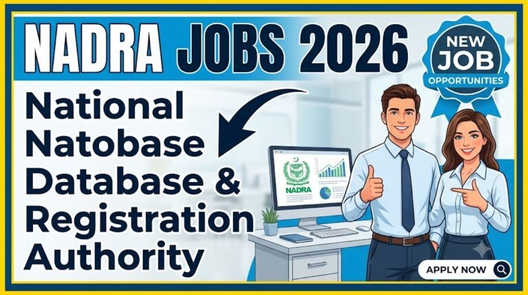 National Database & Registration Authority NADRA Jobs 2026 Online Apply