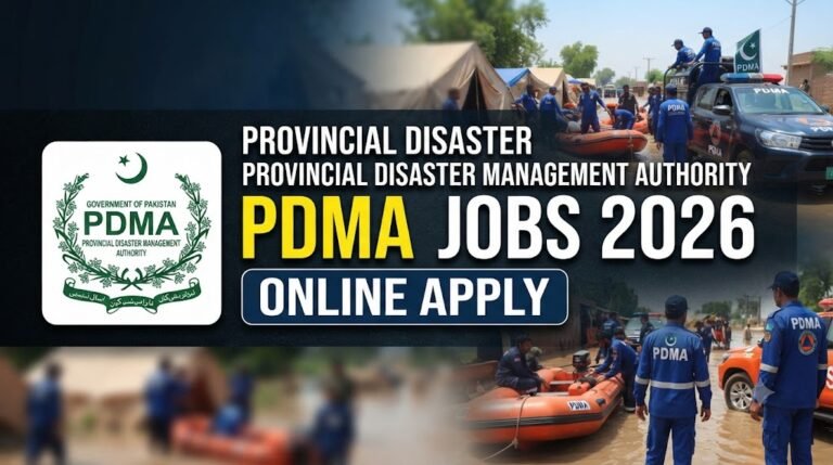 Provincial Disaster Management Authority PDMA Jobs 2026 Online Apply