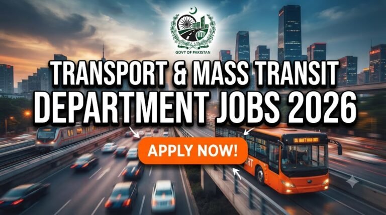 Transport And Mass Transit Department Jobs 2026 Advertisement