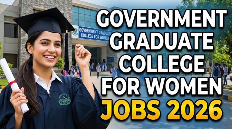 Government Graduate College For Women Jobs 2026 Advertisement