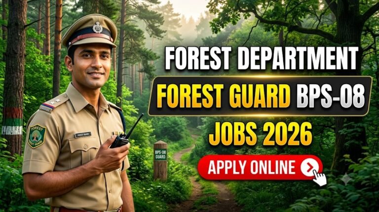 Forest Department Forest Guard BPS-08 Jobs 2026 Apply Online