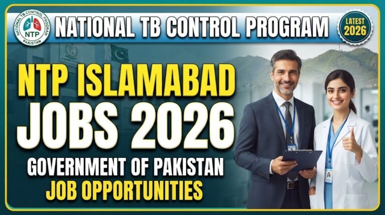 National TB Control Program NTP Islamabad Jobs 2026 Apply Online
