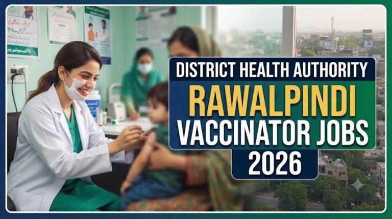 District Health Authority Rawalpindi Vaccinator Jobs 2026 Advertisement